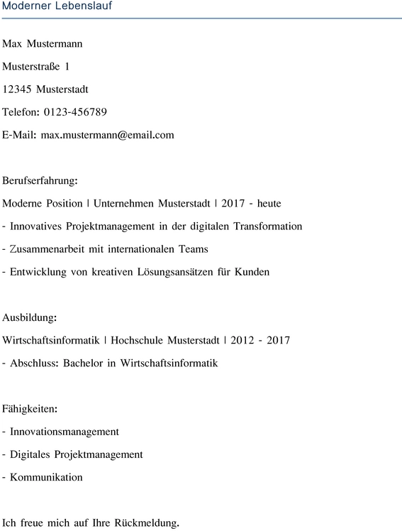 moderner-lebenslauf-fuer-bewerbungen