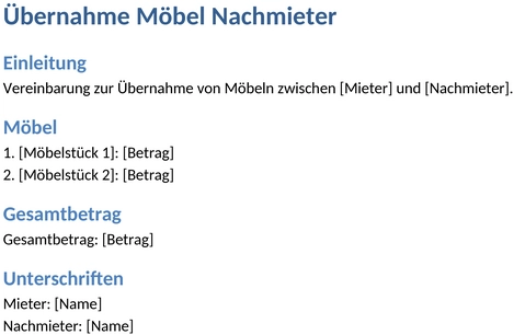 moeubel-uebernahme-vertrag-nachmieter