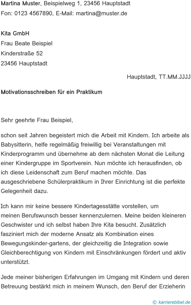 motivationsschreiben-praktikum-kita-vorlage
