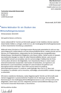 motivationsschreiben-wirtschaftsingenieurwesen-studium-vorlage