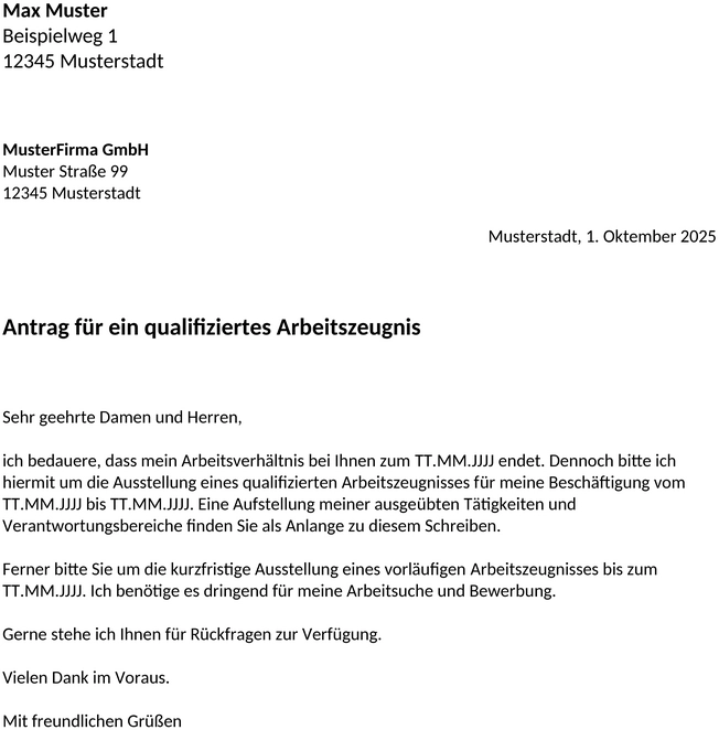muster-arbeitszeugnis-anfordern-kuendigung
