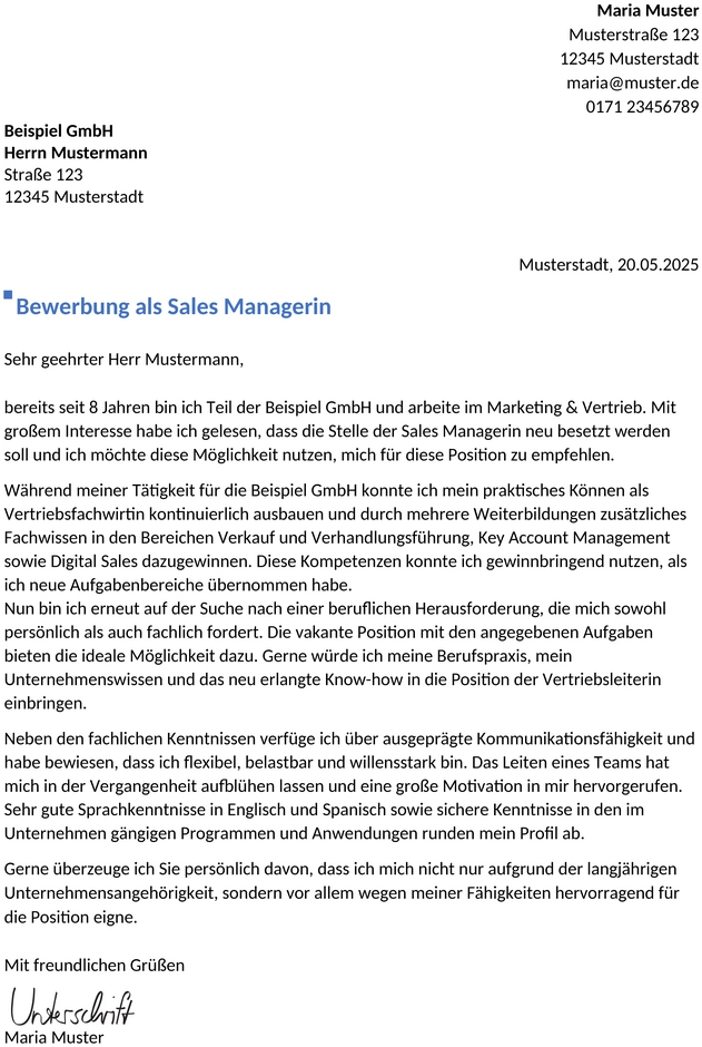 musterbewerbung-intern