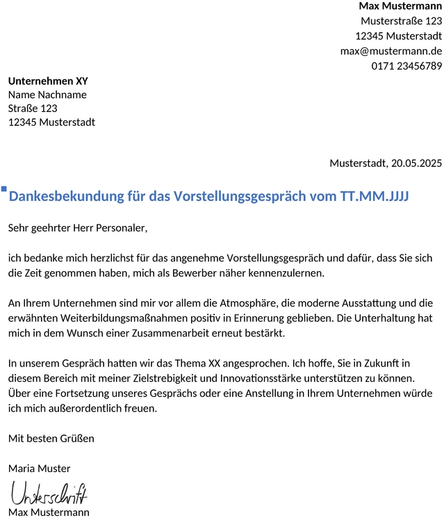 mustervorlage-dankschreiben-nach-vorstellungsgespraech