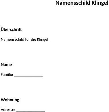namensschild-klingel