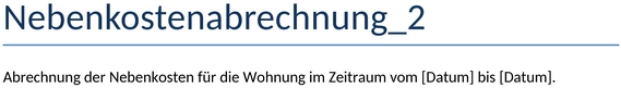 nebenkostenabrechnung-vorlage