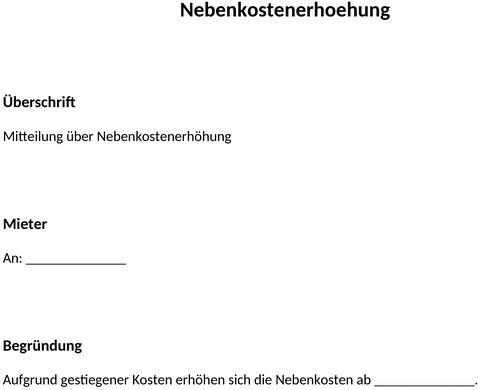 nebenkostenerhoehung-kuendigung