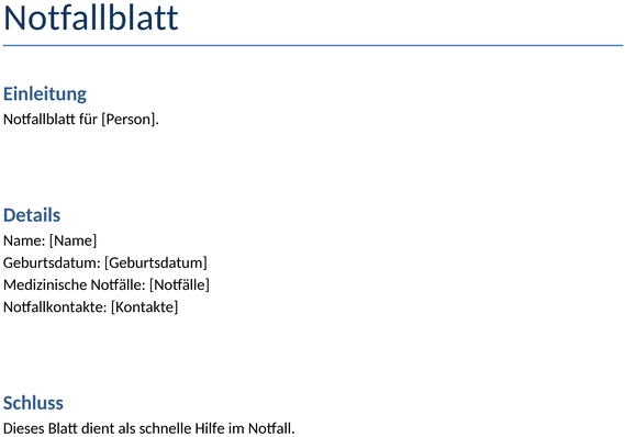 notfallblatt