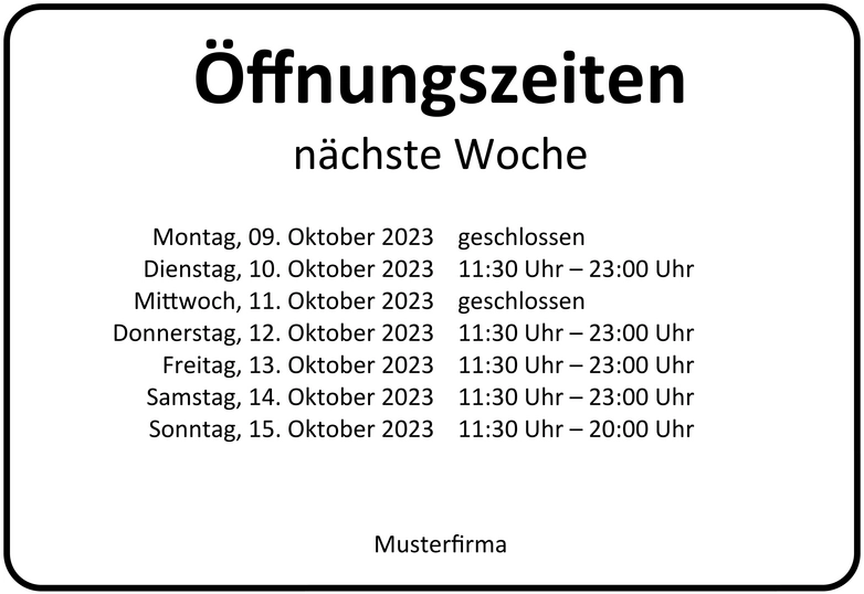 oeffnungszeiten-naechste-woche-vorlage