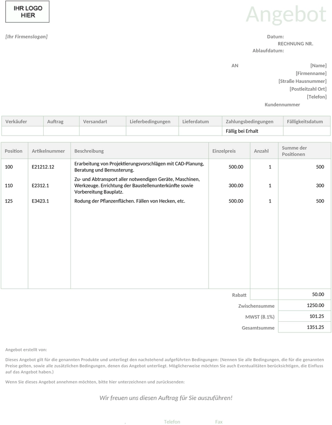 offerte-vorlage-geschaeftsdienstleistungen
