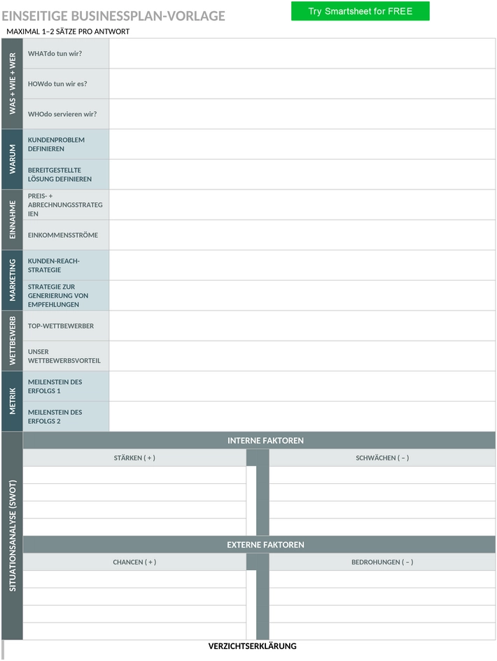 one-page-geschaeftsplan-vorlage