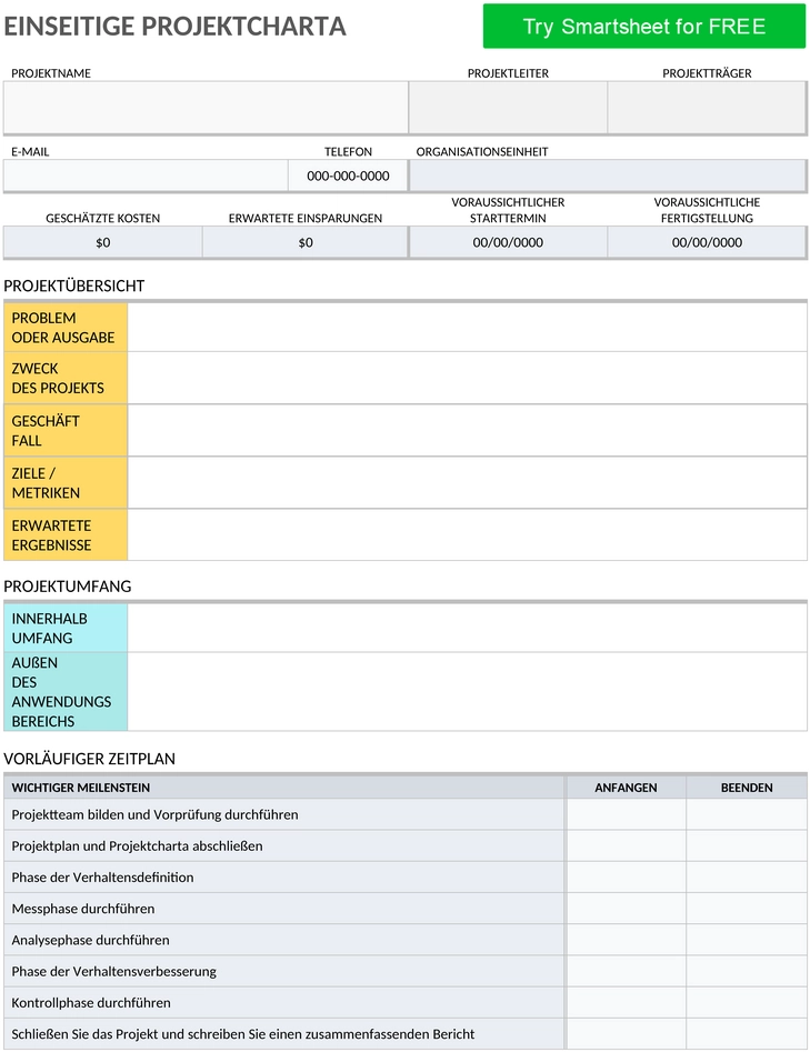 one-page-projekt-charter