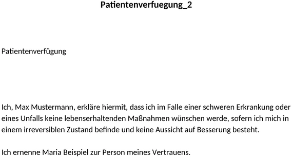 patientenverfuegung