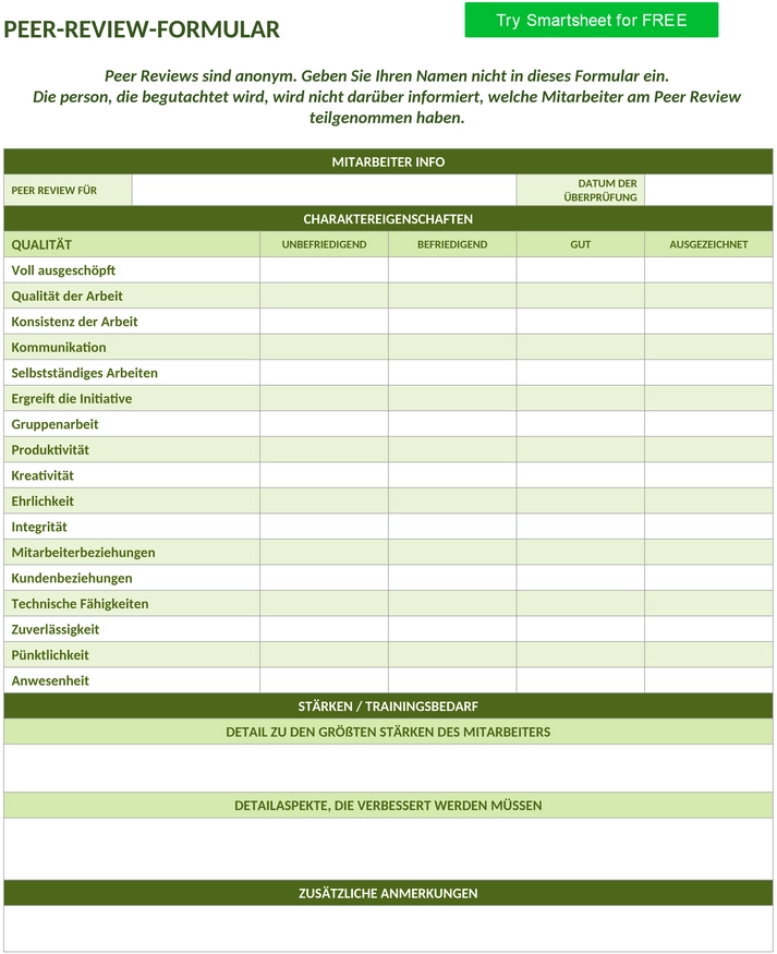 peer-review-vorlage-arbeit-job