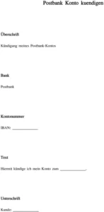 postbank-konto-kuendigen-vorlage-verwenden