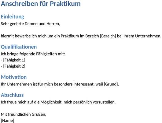 praktikum-anschreiben