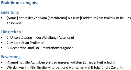 praktikumszeugnis-vorlage