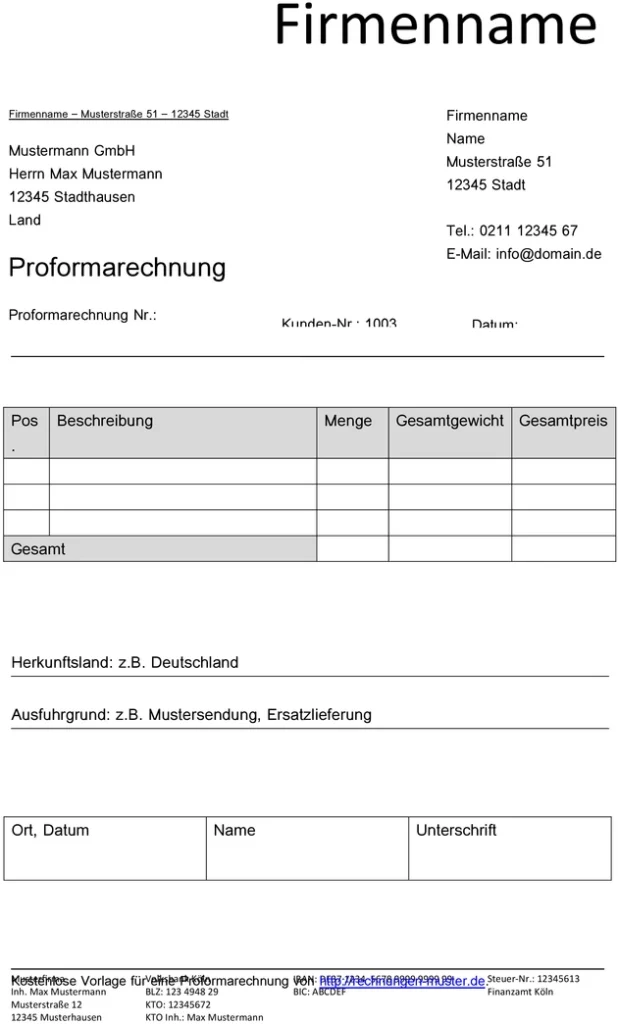 proforma-rechnung-vorlage-fuer-geschaeftstransaktionen