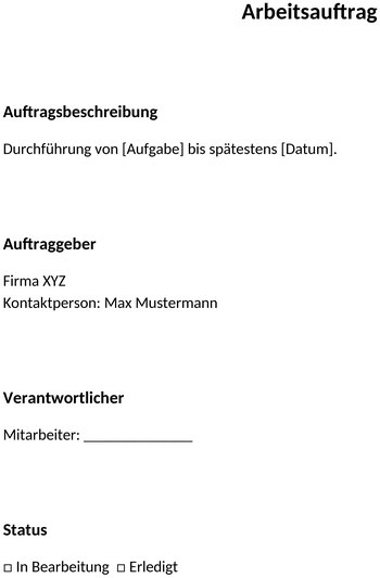 projekt-arbeitsauftrag