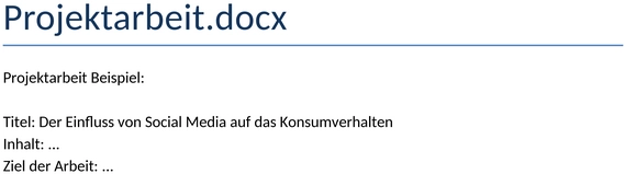 projektarbeit-vorlage