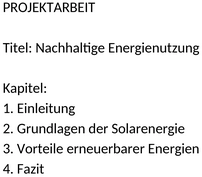 projektarbeit-vorlage