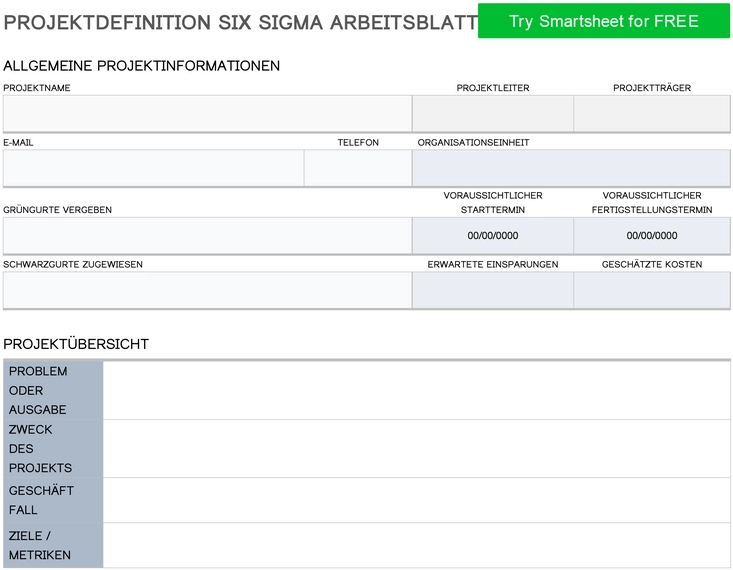projektdefinition-six-sigma-arbeitsblatt