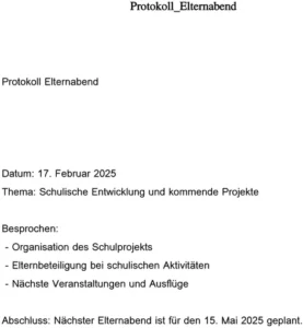 protokoll-elternabend-schuledv-kommende-projekte