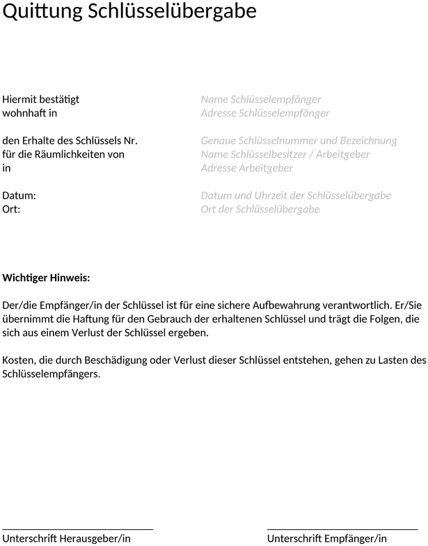 quittung-schluesseluebergabe