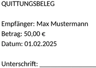quittungsbeleg-formular