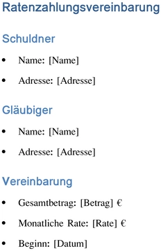 ratenzahlungsvereinbarung-vorlage-rechtliche-absicherung