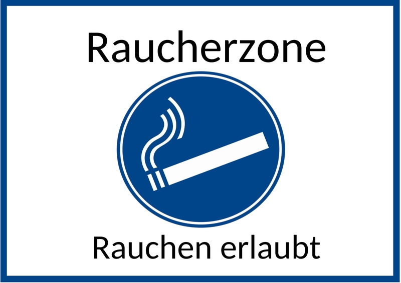 raucherzone-schild-querformat