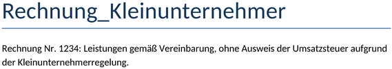 rechnung-kleinunternehmer