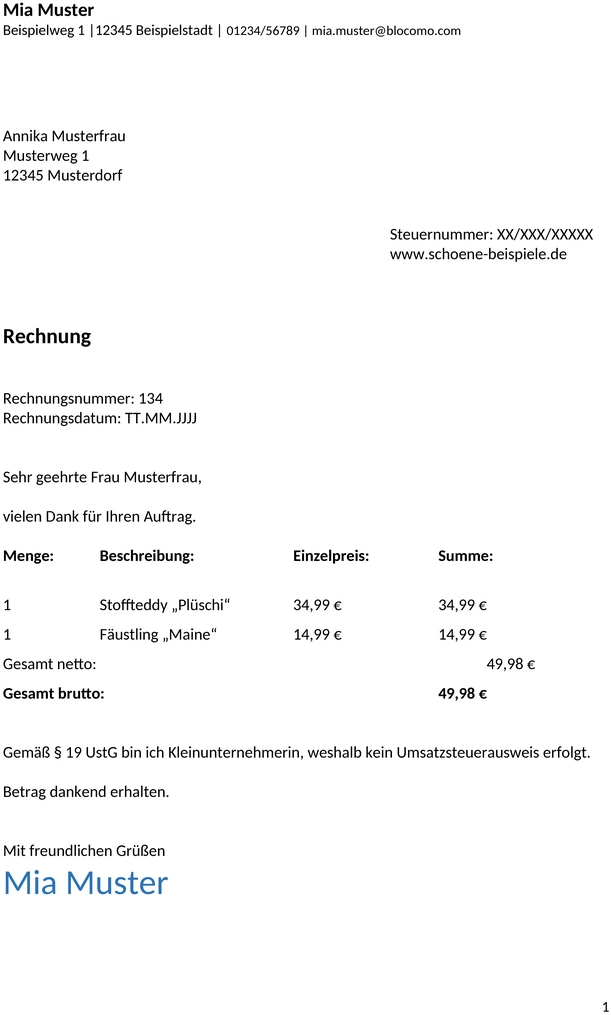rechnung-muster-vorlage