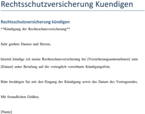 rechtsschutzversicherung-kuendigen-vorlage-verwenden