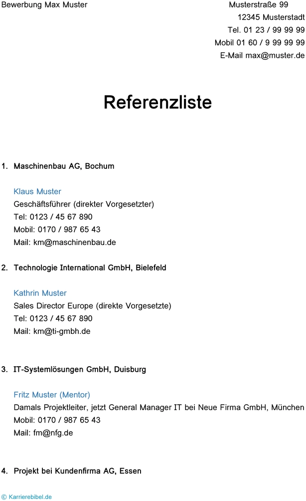 referenzliste-bewerbung-vorlage-erstellen