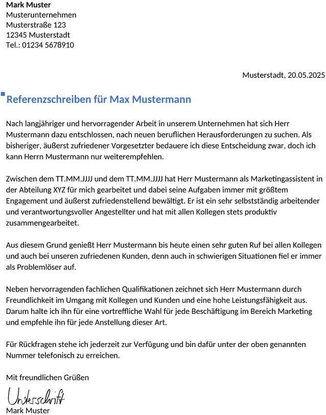 referenzschreiben-vorlage-vorgesetzter
