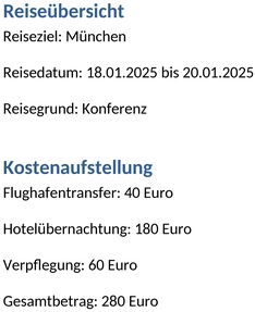 reisekostenabrechnung