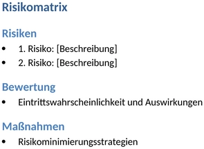risikomatrix-vorlage