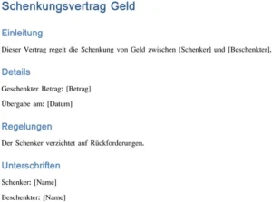 schenkungsvertrag-geld-erstellen-und-dokumentieren