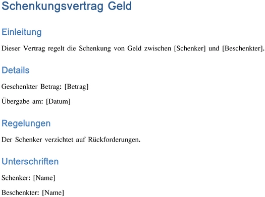 schenkungsvertrag-geld-erstellen-und-dokumentieren