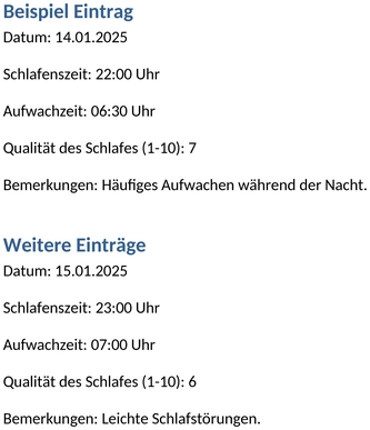 schlafprotokoll-optimierung