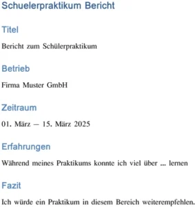 schuelerpraktikum-bericht-vorlage-gestalten