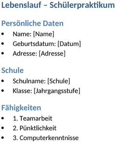 schuelerpraktikum-lebenslauf