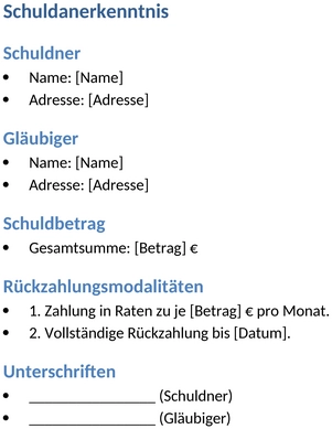 schuldanerkenntnis-vertrag