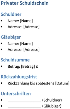 schuldschein-privat