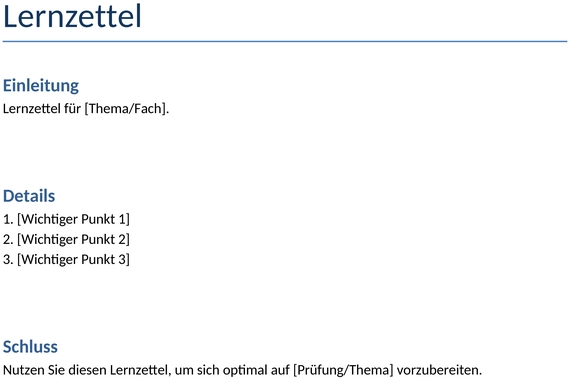 schule-lernzettel