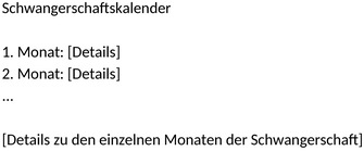 schwangerschafts-kalender