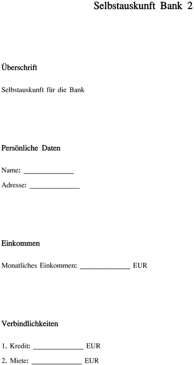 selbstauskunft-fuer-die-bank-vorlage