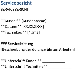 service-bericht