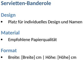servietten-banderole