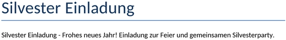 silvester-einladung